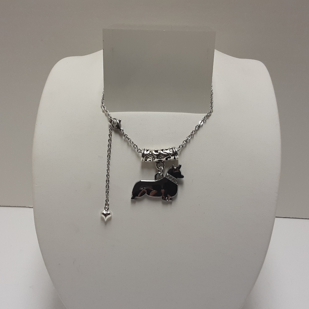 CORGI DOG BALI STYLE NECKLACE